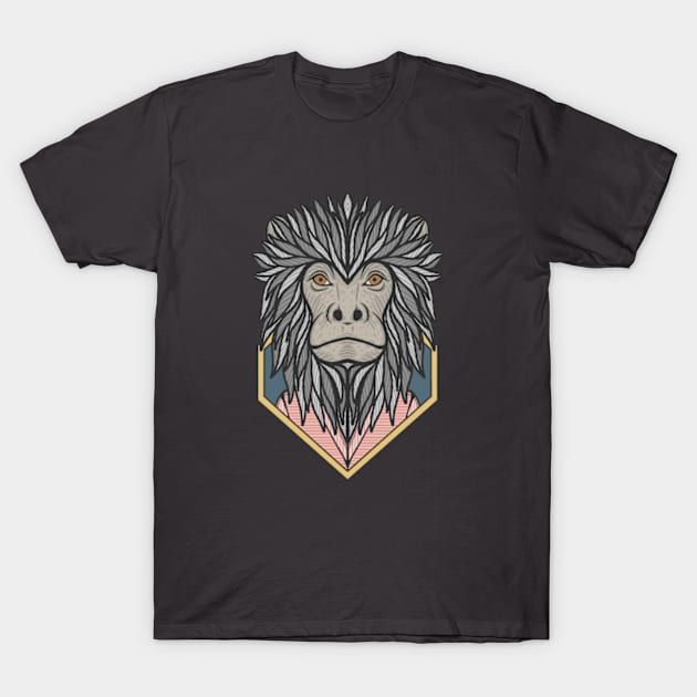 Black Howler Monkey T-Shirt by milhad